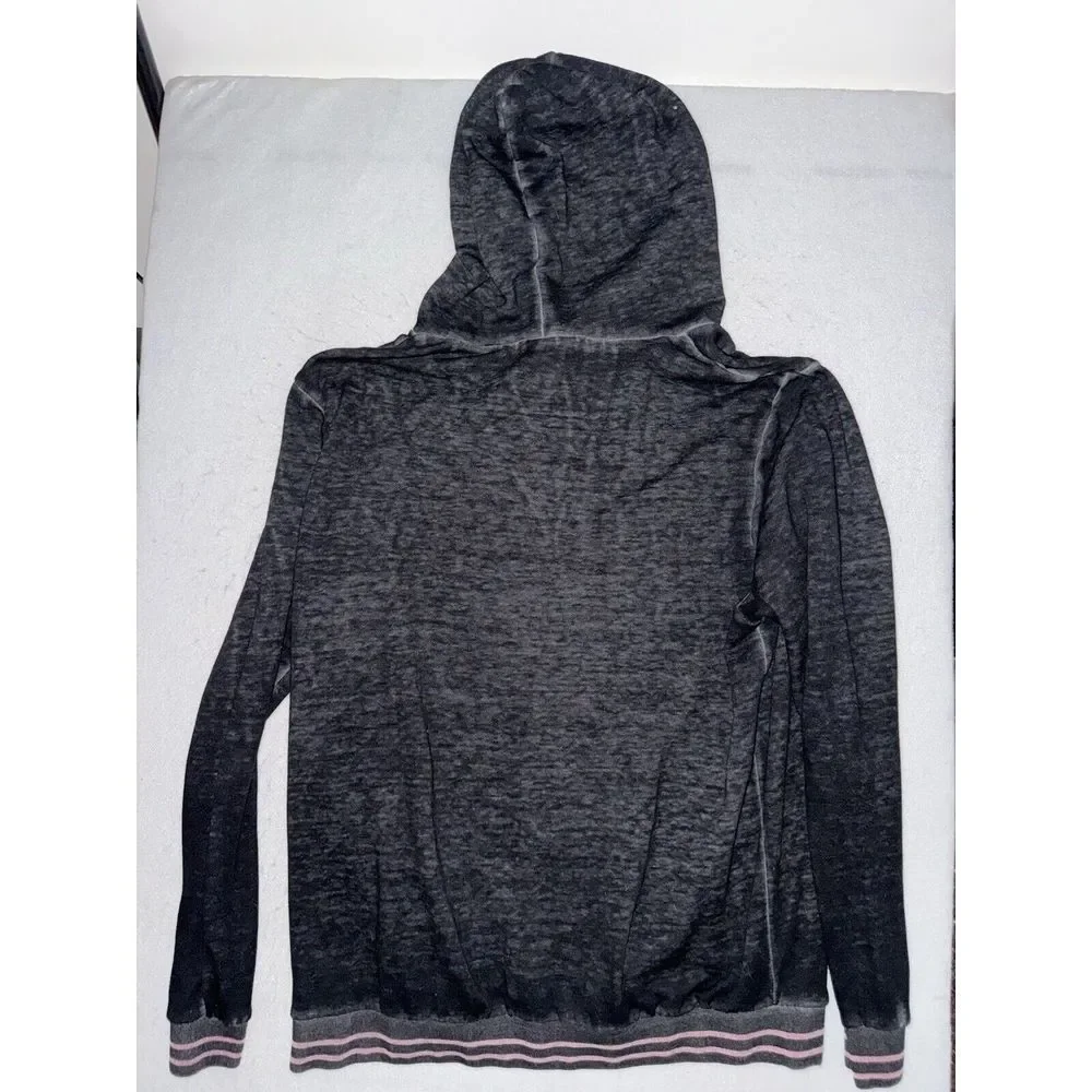 Disney Parks Mickey Mouse Zip Up Hoodie Jacket Size L Faded‎ Distressed Soft